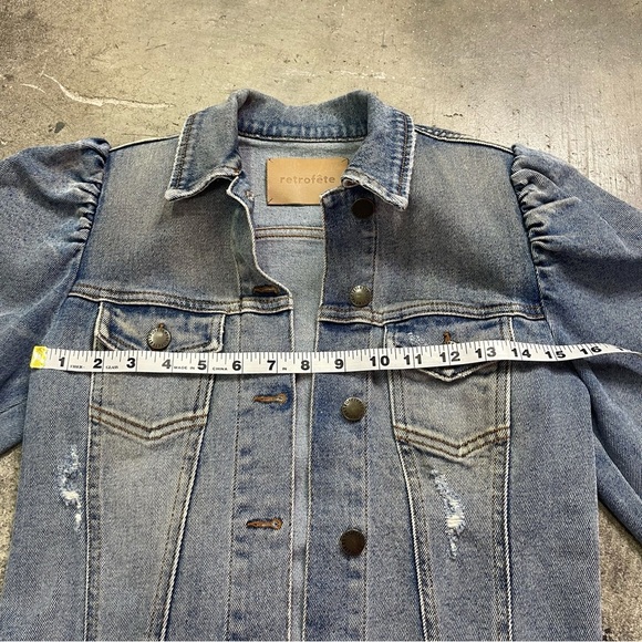 RETROFETE Ada Denim Jean Jacket XS - Picture 7 of 8